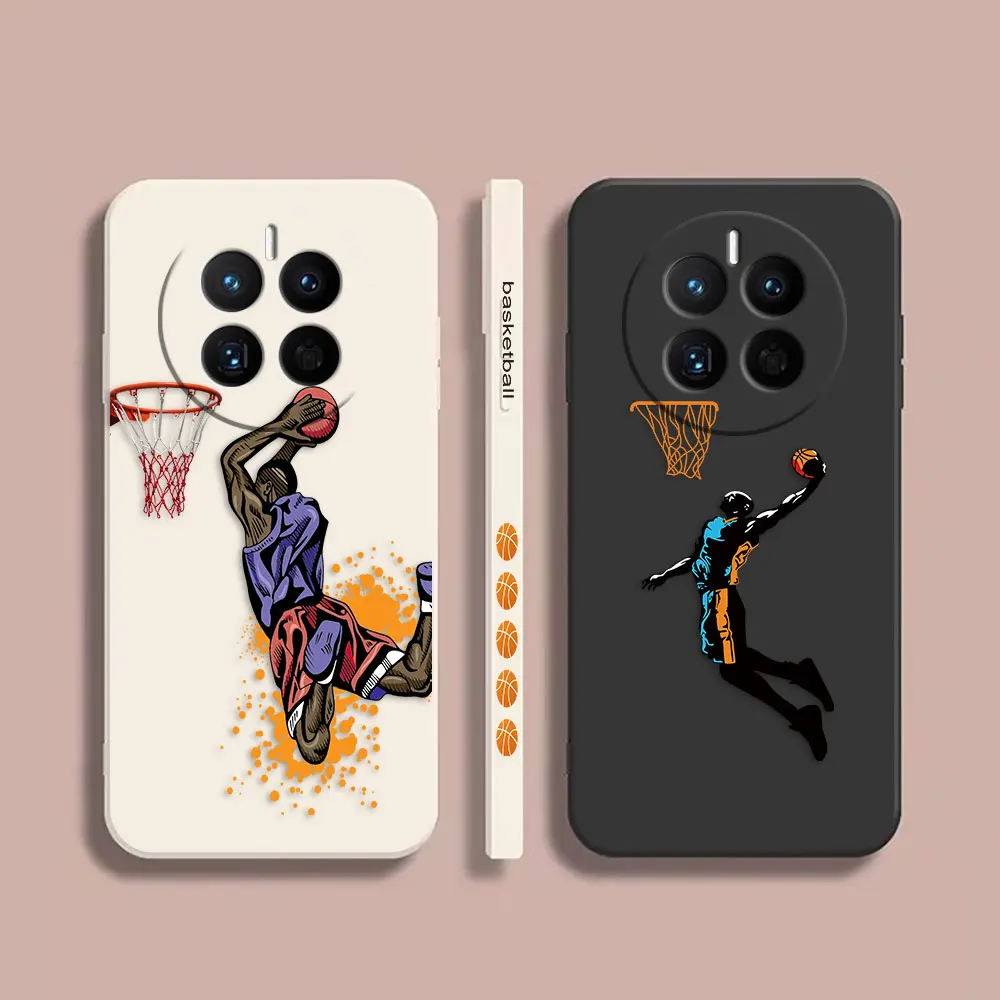 

Phone Case For Huawei MATE 20 20X 30 40 50 P20 P30 P40 P50 P60 PRO PLUS Colour Case Cover Funda Cqoue Shell Capa Basketball Dunk