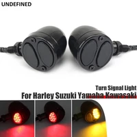 turn signals indicator led lights brake tail light 10mm for harley sportster xl1200 883 softail dyna universal motorcycle