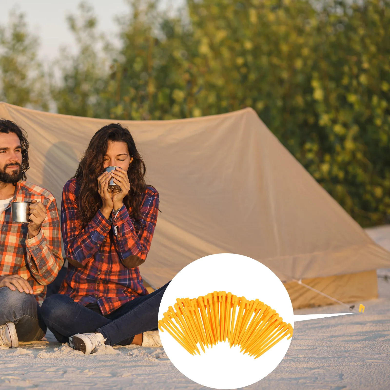 50 шт. пляжный коврик надувные пластиковые гвозди уличная палатка палатки для