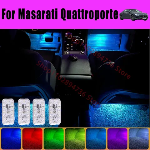 RGB Footwell багажное отделение, автомобильная лампа заднего сиденья для Masarati quattroporte Car светодиодный, атмосферная декоративная лампа