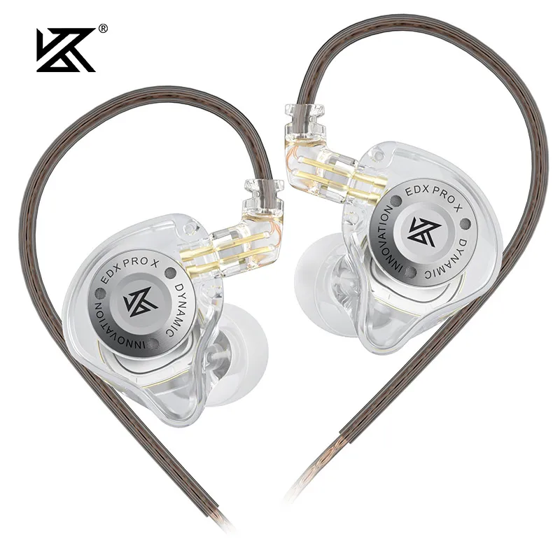 KZ EDX Pro X Наушники-вкладыши С Динамическим Драйвером Hi-Fi Bass Спортивные Наушники Со