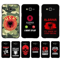 albania albanians national flag phone case for samsung galaxy j4plus j6 j5 j72016 j7prime cover for j7core j6plus