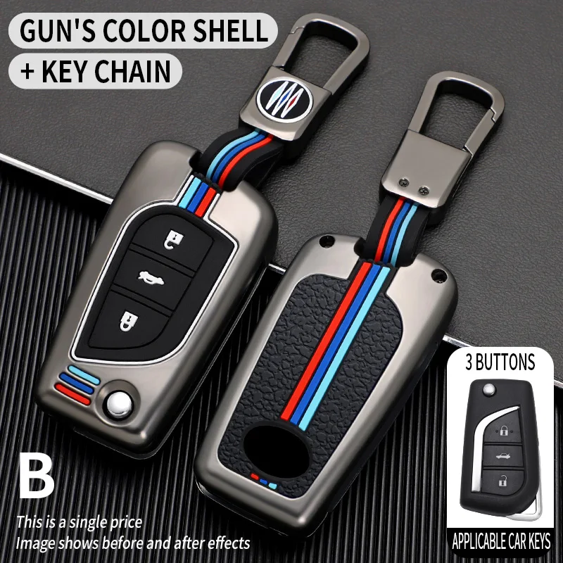 

Car Key Case Cover for Toyota 4Runner Avalon Camry Corolla Fortuner Highlander Levin RAV4 LE Sequoia Sienna Tacoma Tundra Yaris