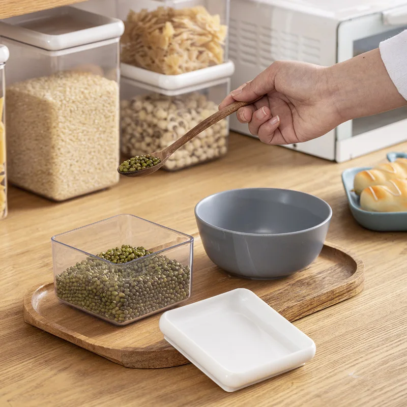 

Cereal Dispenser Jars Kitchen Cereals Storage Box Multi Specification Storage Tank Transparent Plastic Nut Tea Sealed Tank