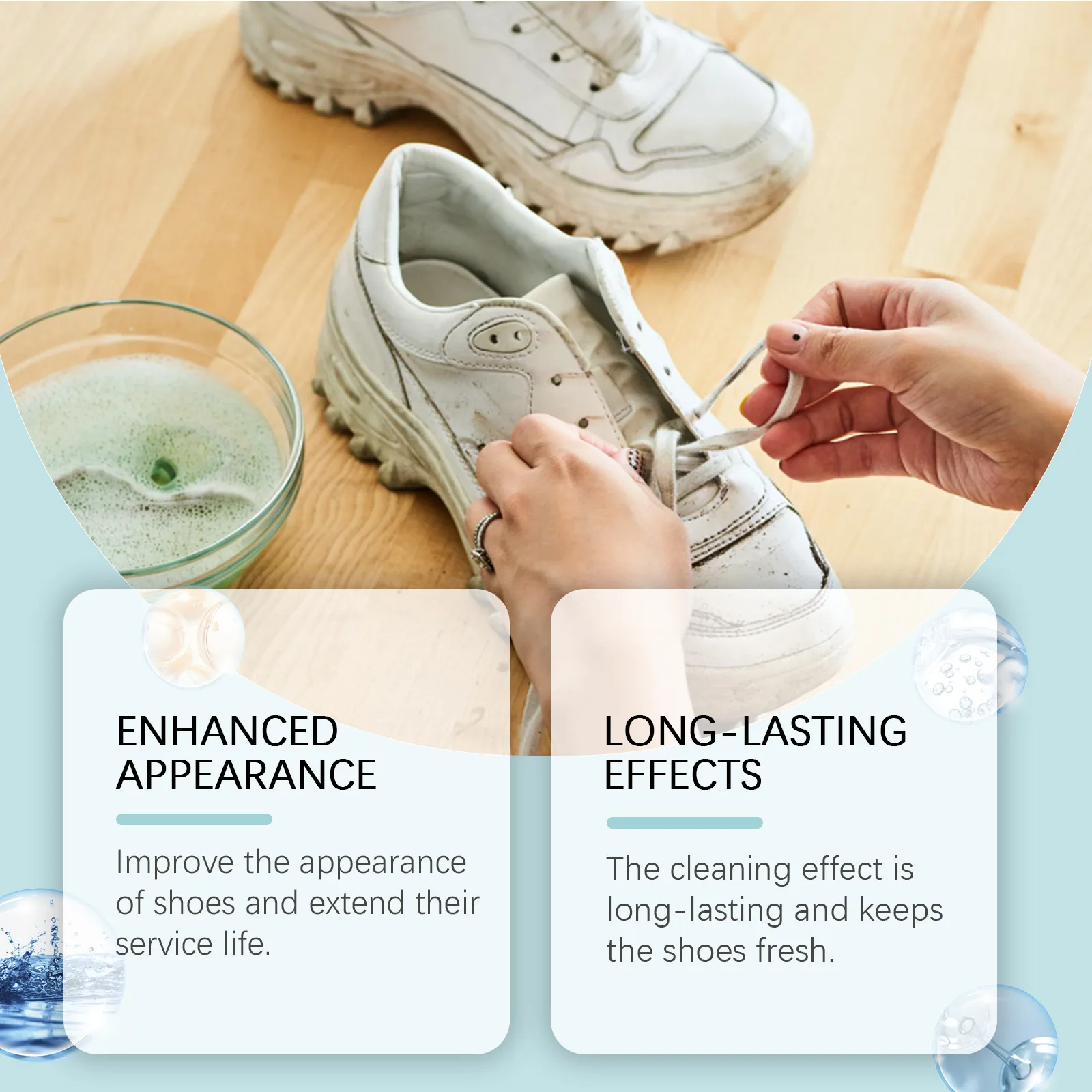 Пенный очиститель для белой обуви отбеливающий лак окислеживающий пятно