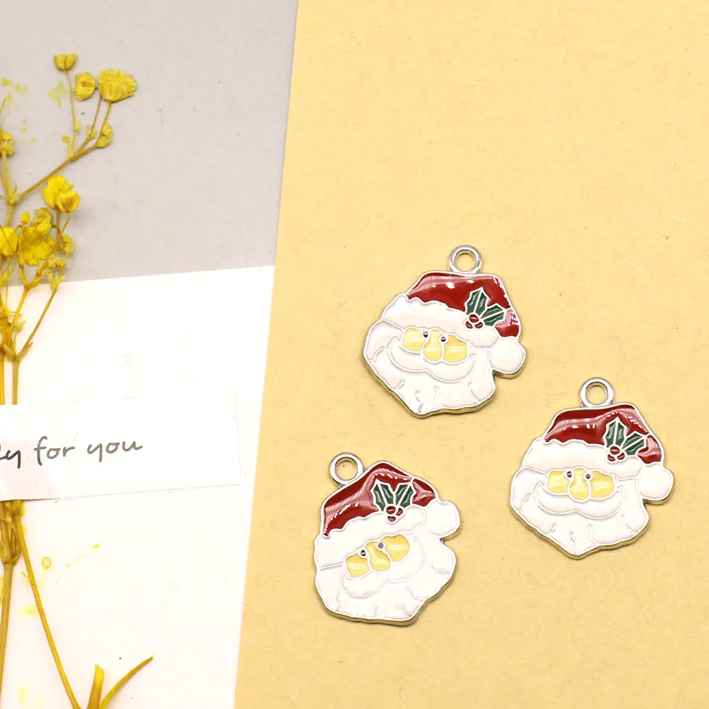 3 шт. подвески в виде Санта-Клауса 21 х24 мм