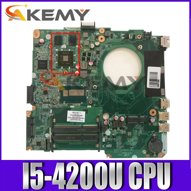 

Материнская плата для ноутбука AKemy для HP Pavilion 14-N, Φ, 14 '6 дюймов, материнская плата DA0U83MB6E0 SR170 216-0841009 RAM