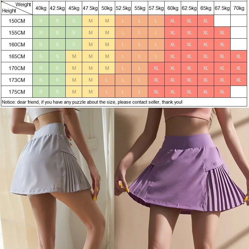 Cloud Hide Sports Pleated Skirt Tennis Skirts Women Workout Golf Fitness Pocket Shorts High Waist Quick Dry Running Sport Skort images - 6