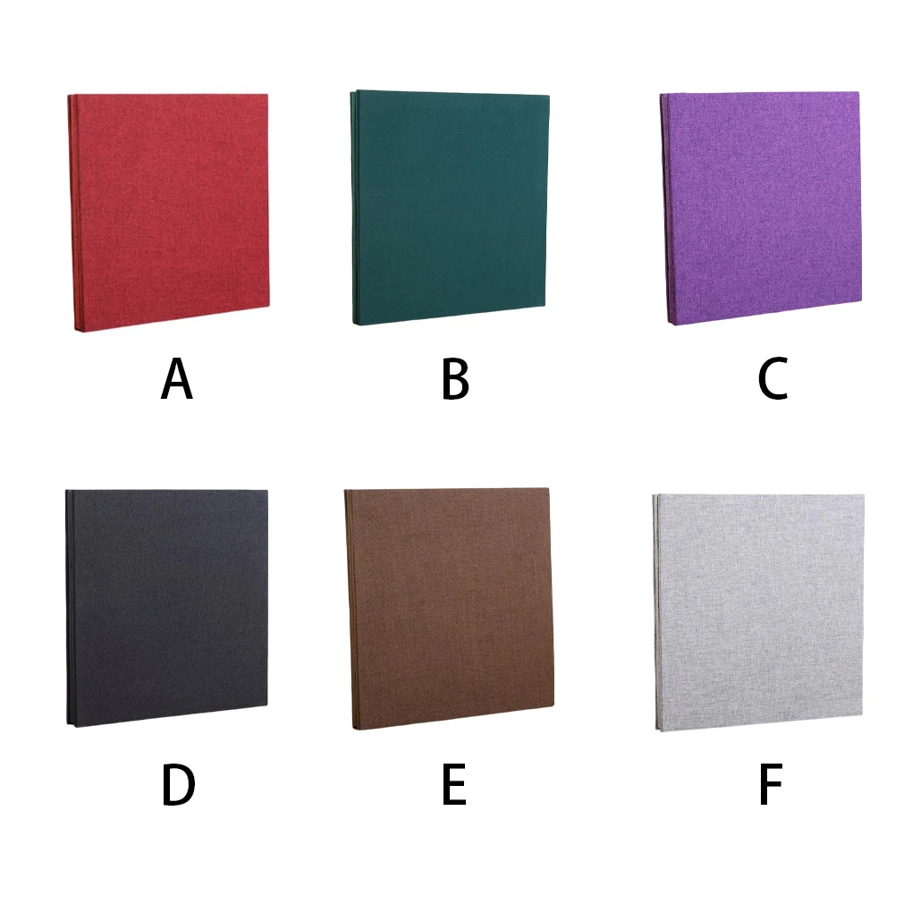 

16-дюймовый льняной фотоальбом, самоклеящийся альбом для скрапбукинга, записная книжка для фотографий, для свадьбы, ребенка, рождения, путеш...