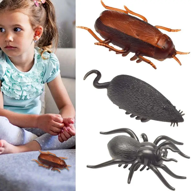 

Moving Cockroach Toy Realistic Vibration Electric Crawl Toy Durable High Battery Powered Spider Vibrating Mouse For Cats And Kid