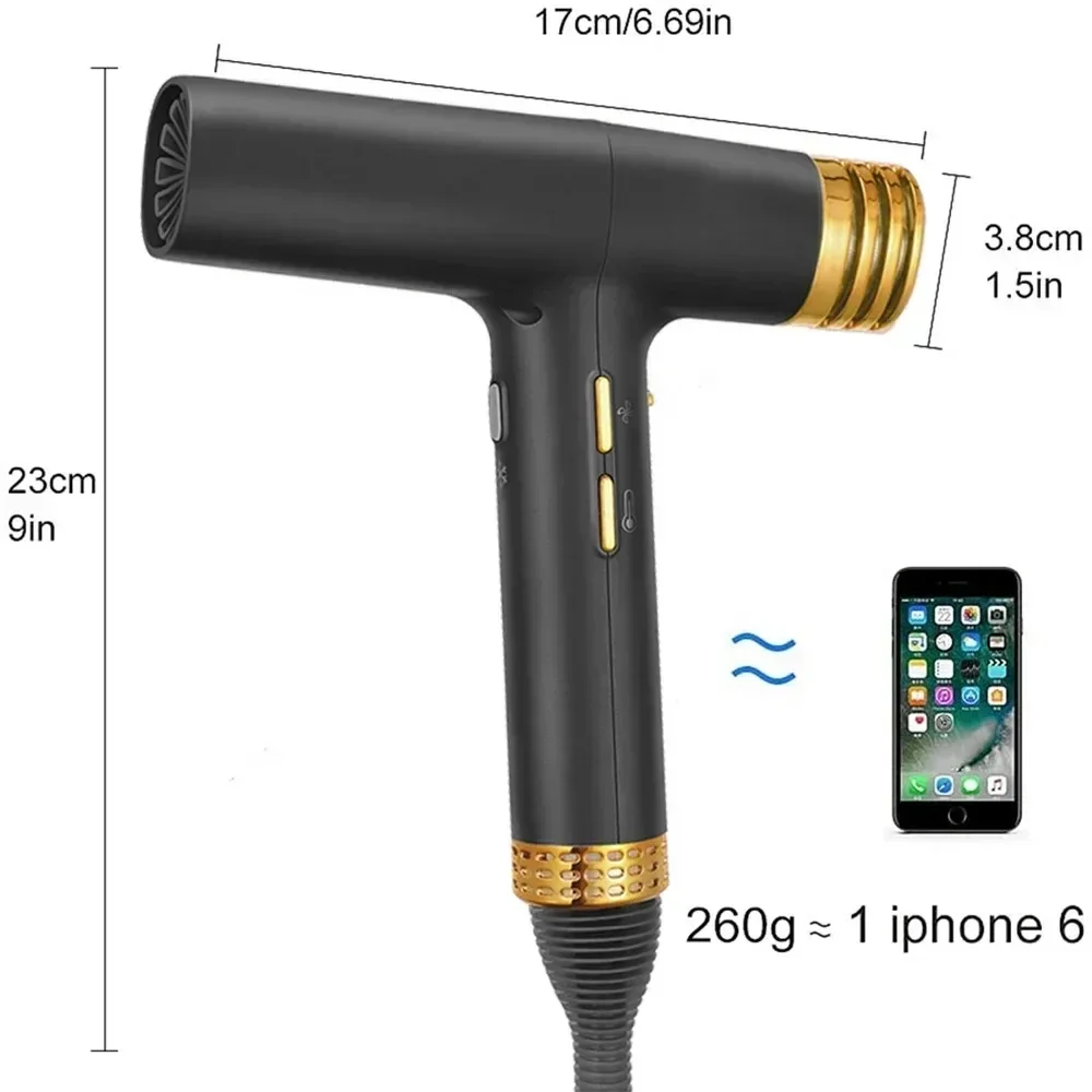 110000 Профессиональный фен об/мин с отрицательными ионами высокоскоростной