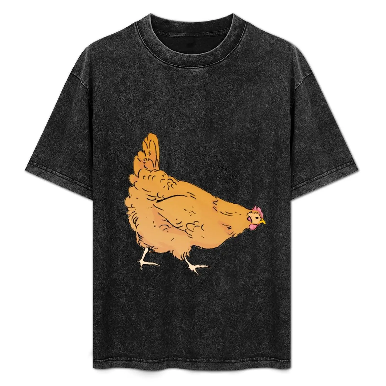 Фото Футболка Buff Orpington Chicken Festival, повседневная, с короткими рукавами №1