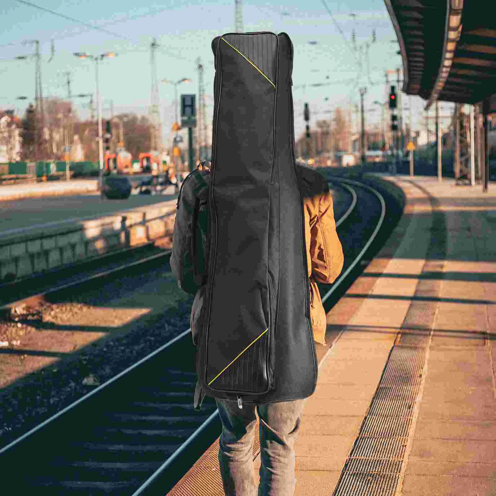 

Trombone Case Tenor Storage Waterproof Gig Carry Cloth Backpack Accessories Soft Shoulder Thickened Black Gigbag Pbone Pouch