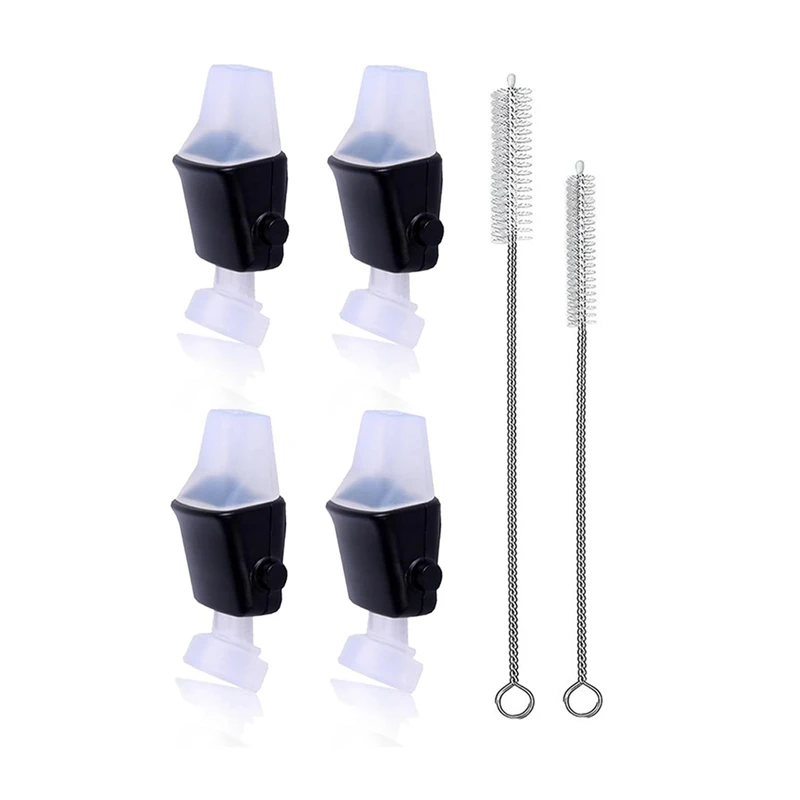 4 шт. детские бутылки для воды с 2 щетками