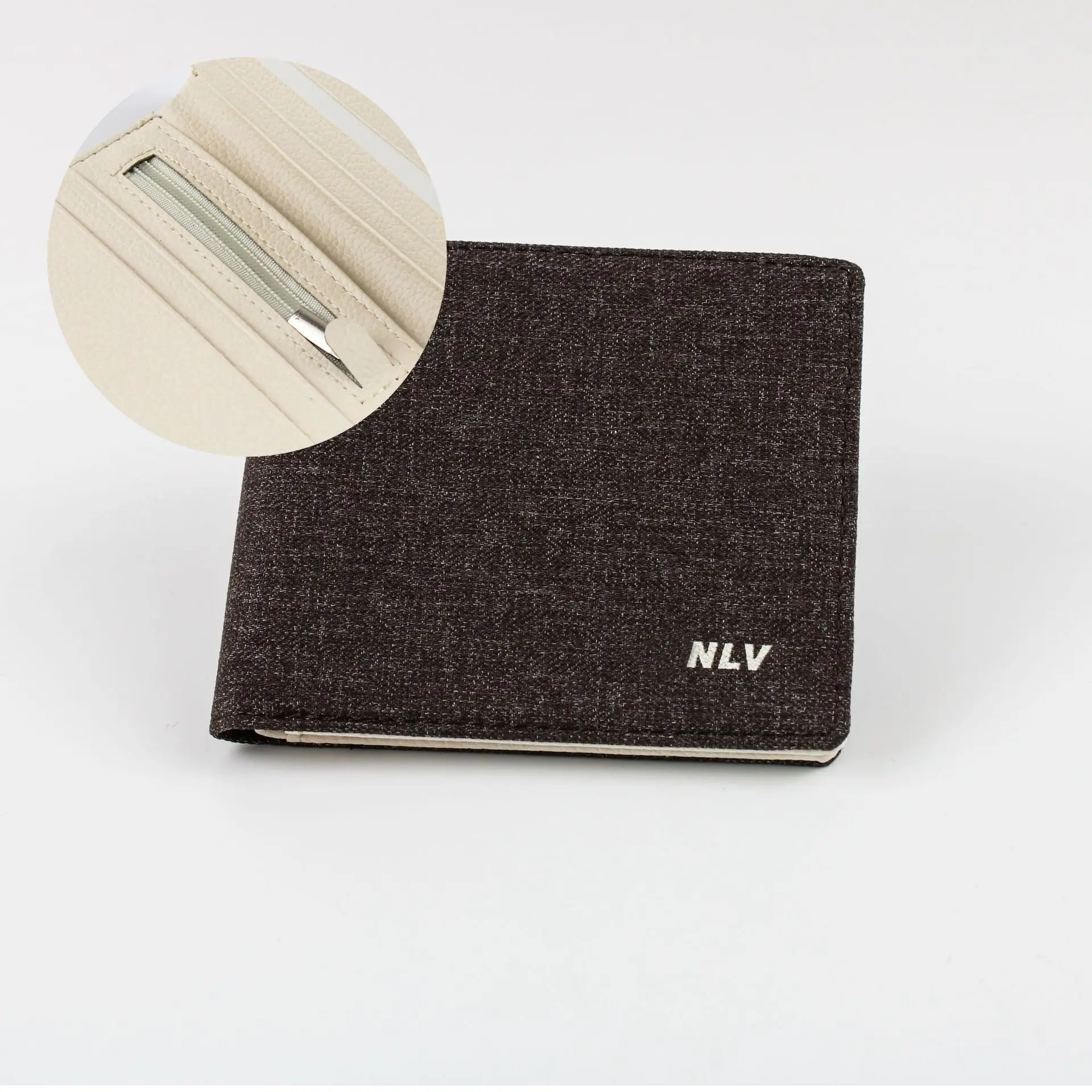 Fashion Denim Wallet Business ID Credit Card Bag Multi Card Slot Canvas Purse Luxury Slim Money Clip Smart Mini Short Wallet