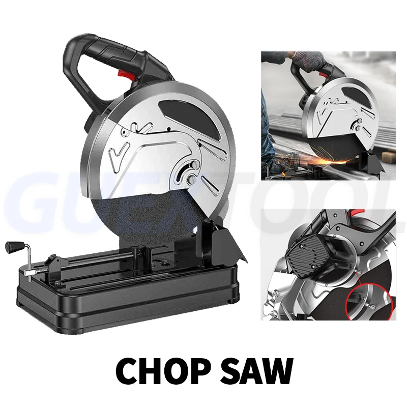 GUEXTOOL 3600W Абразивная пила 0-120 мм глубина резки отрезать стали машина 0-45 °