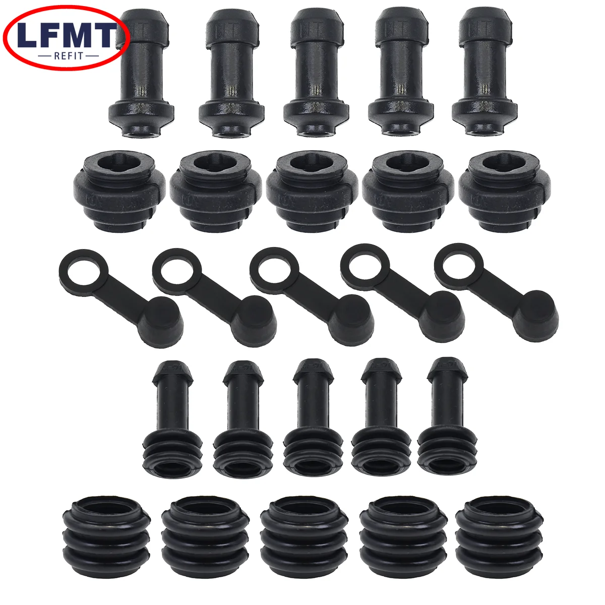 

10/5 комплектов тормозного верхнего нижнего насоса, суппорт, амортизатор, пылезащитный чехол, резиновый диск, водонепроницаемый колпачок для мотоцикла, скутера, велосипеда