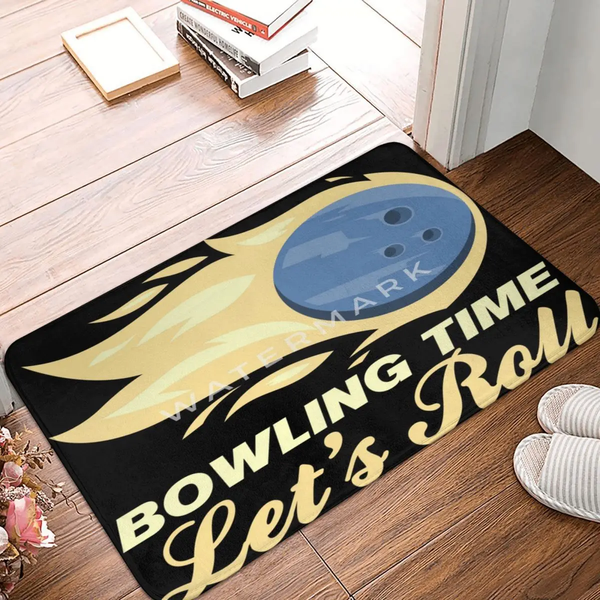 

Bowling Carpet, Polyester Floor Mats Modern Doorway Gifts Festivle Gifts Mats Customizable