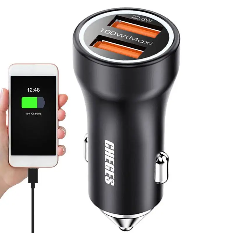 

Автомобильное зарядное устройство с USB-портом и двумя USB-портами