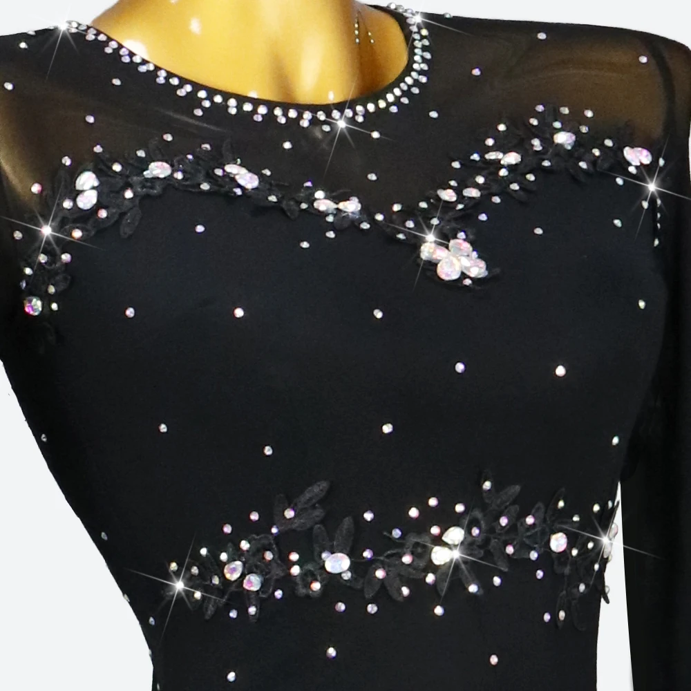 Платье для латинских танцев праздничный костюм девочек детский женский