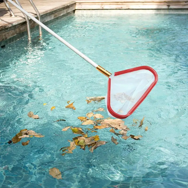 

Pool Leaf Skimmer Net Rake Clear Cleaner Scoop Stable Aluminum Handle Skimmer Leaf Catcher For Fountain Hot Tub Swimming Pool