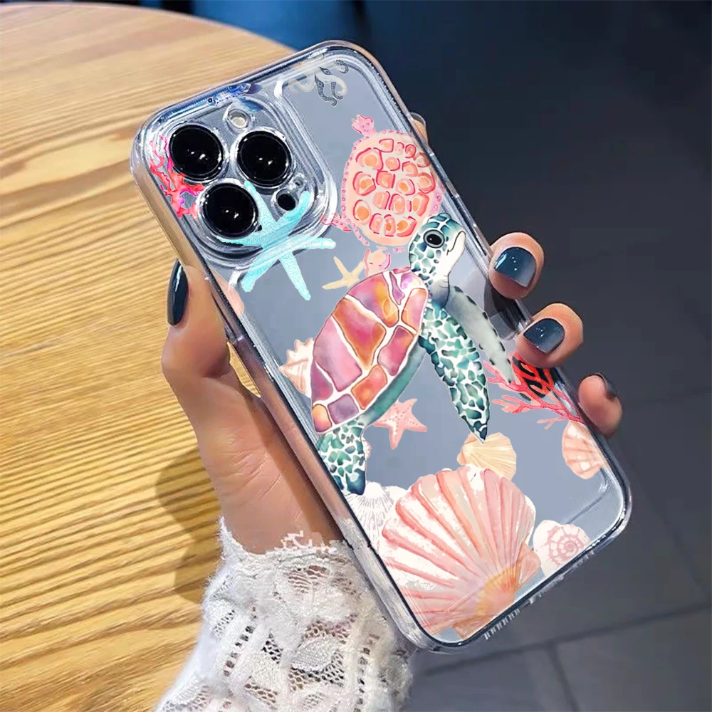 Фото Чехол Ocean Colorful Seashell для телефона Samsung Galaxy S25 Ultra S24 S23 S22 S21 FE A55 A54 A33 A35 A36 A16 A26 Note 20 Cover №1