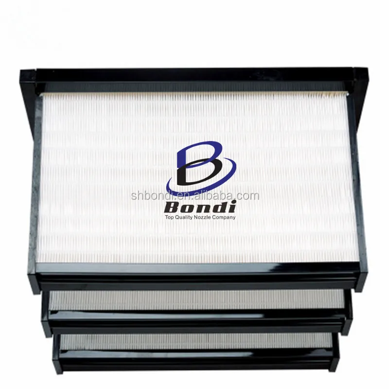 HEPA 610X610X292mm ABS Frame V-bank Type Air Filter H13 H14