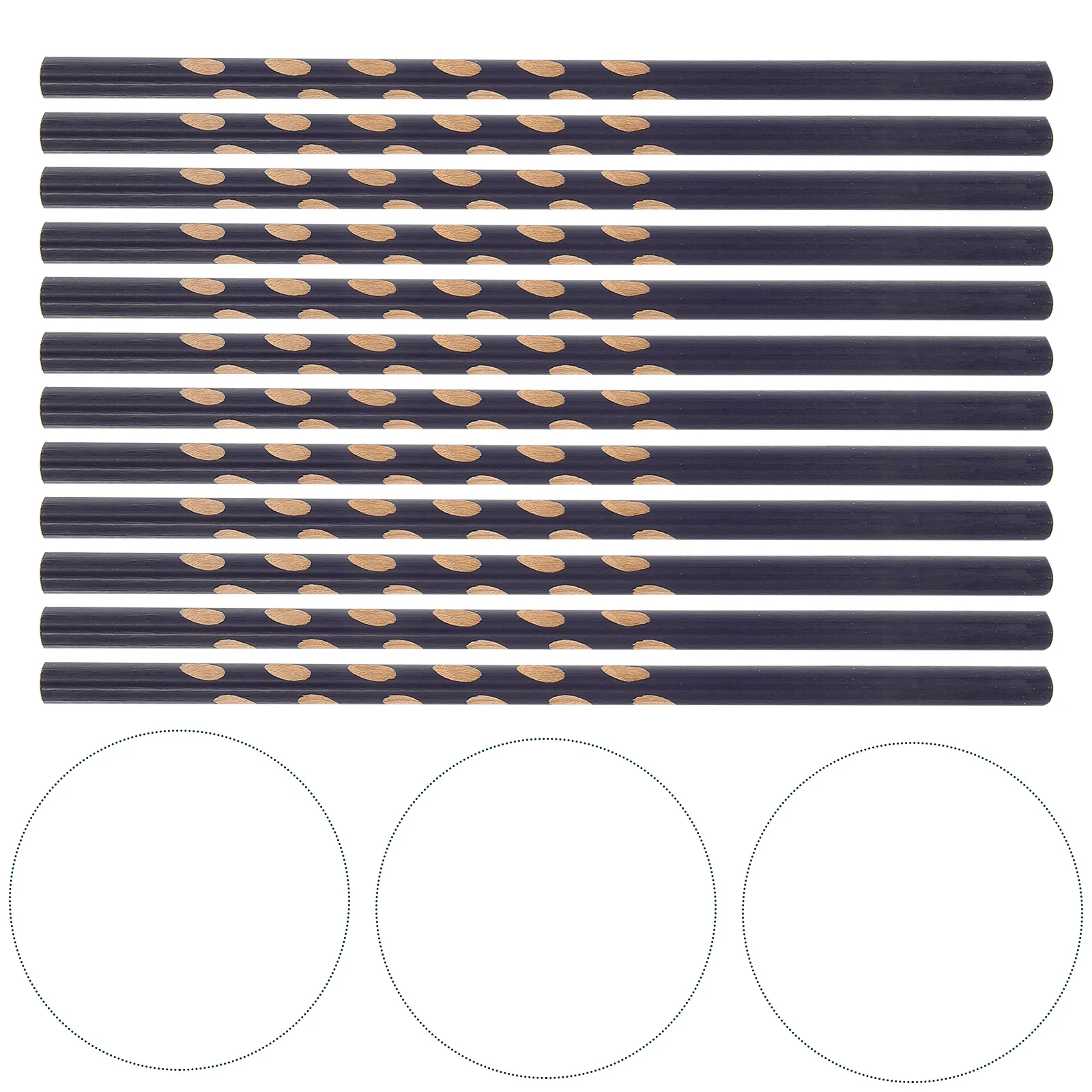 

12pcs Triangle Holes Correction Writing Posture School Office Stationery (Blue)