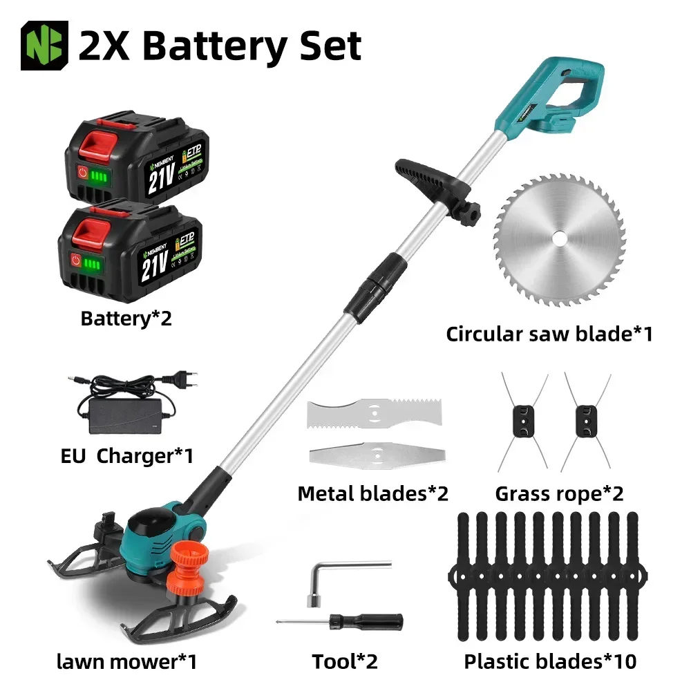 

Аккумуляторная газонокосилка Yofidra 6 дюймов