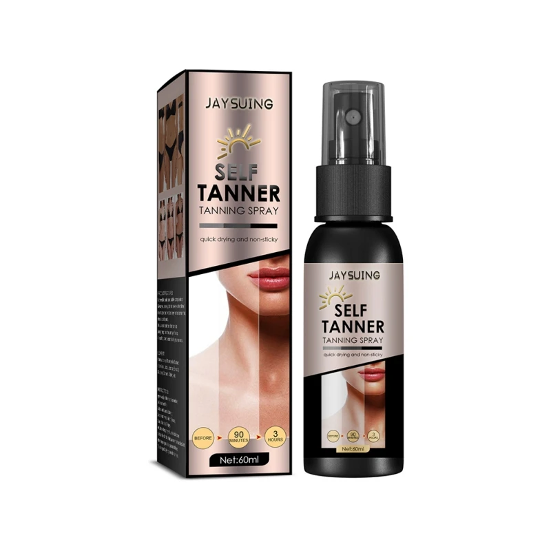 

Self Tanner 60ml for Natural-Looking Tan Moisturizing Hydrating Sunless Tanning Spray for Fair to Medium Skin Tone