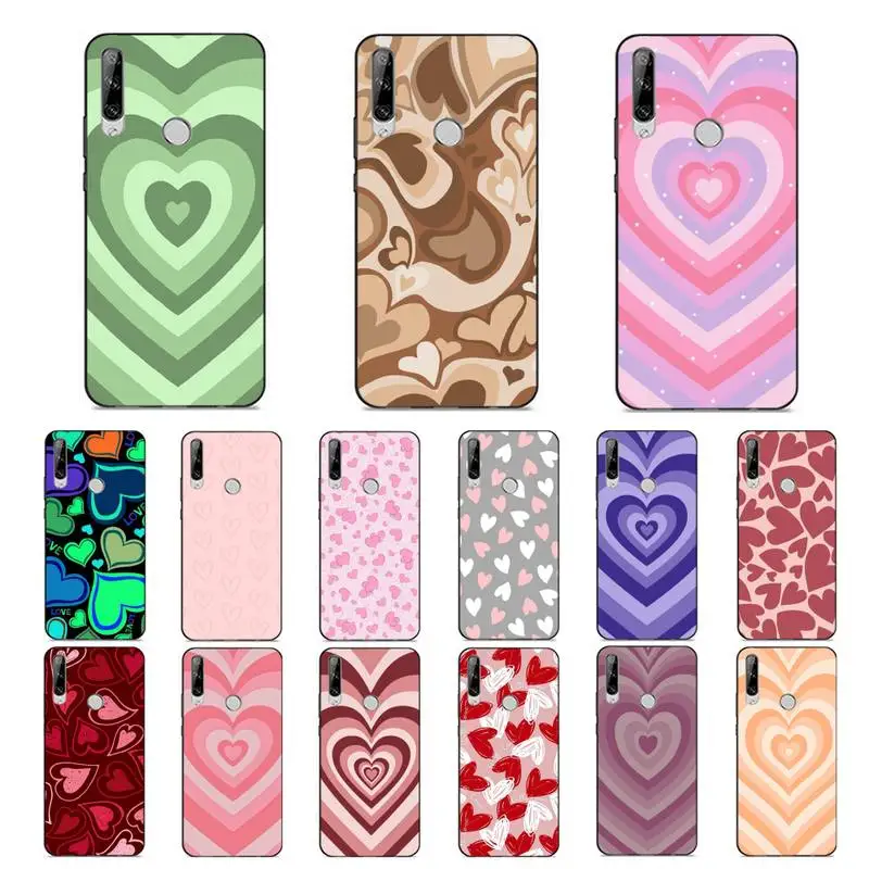 

Love Heart Phone Case for Huawei Y 6 9 7 5 8s prime 2019 2018 enjoy 7 plus