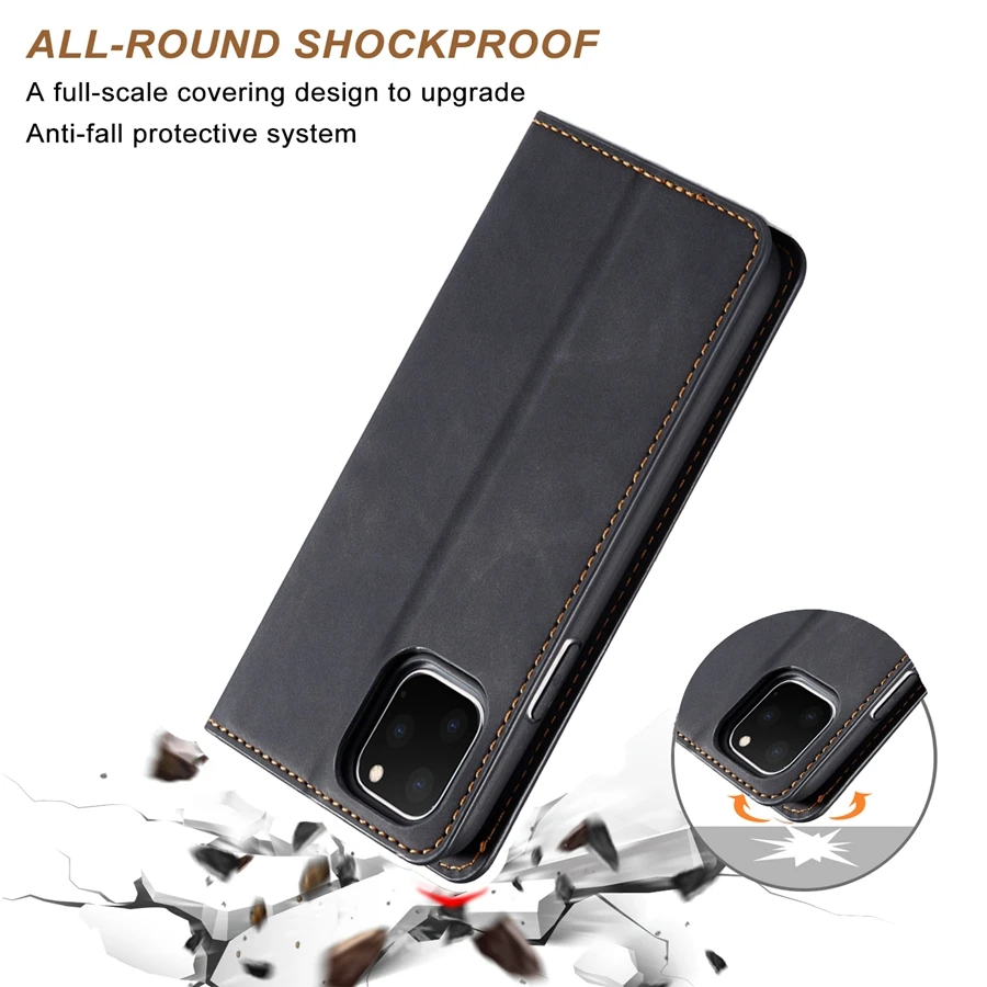 Кожаный флип-чехол для iPhone 14 Pro Max 13 12 11 SE 2022 2020 X XR XS 8 7 6 6S Plus 5 | Мобильные телефоны и