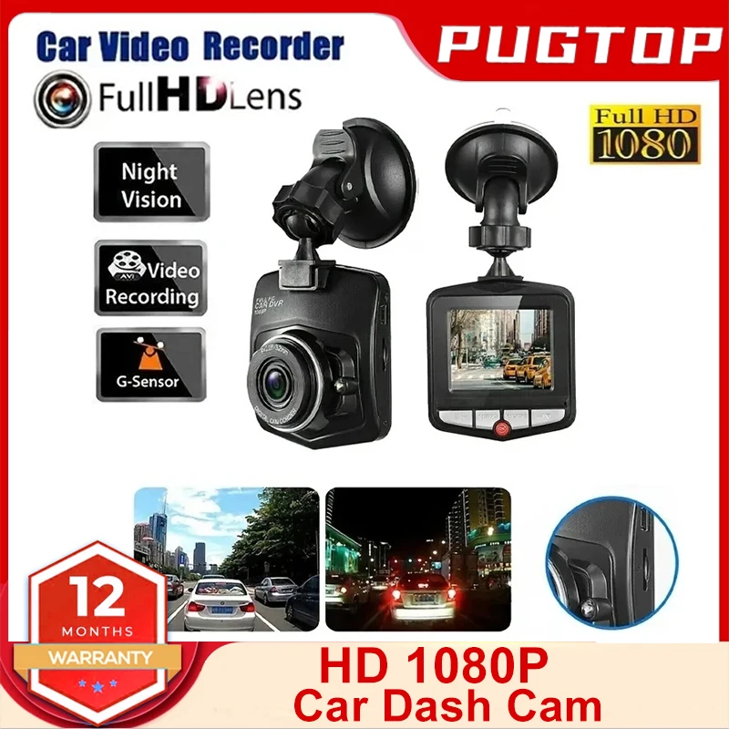 

Car Dash Cam Vehicle Driver Video Recorder DVR 1080P Rear View Camera Black Box Dashcam Loop Recording Night Vision
