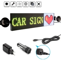 12v p4 car led sign display rgb full color smartphone programmable scrolling message board multi language led sign screen 52cm