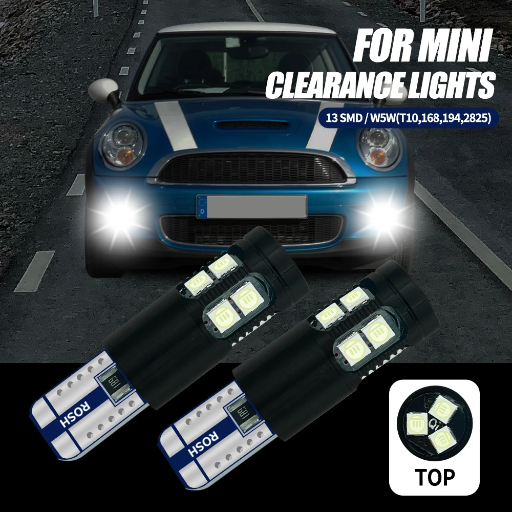 

2pcs LED Parking Light Bulb W5W T10 Canbus For Mini Cooper R50 R53 F55 F56 R56 Clubman F54 R55 F57 R52 R57 R60 R61 Roadster R59