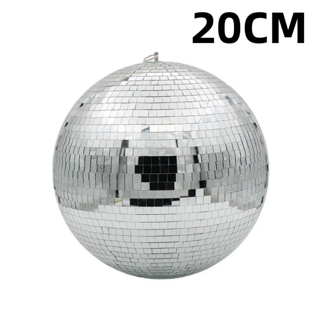 

8 In 20CM Mirror Glass Disco Ball DJ Dance Home Party Bands Club Colorful Stage Lighting Effect For Party Decor