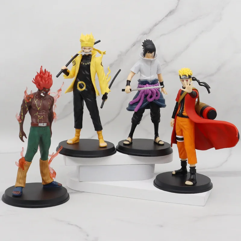 

18cm Anime Uzumaki Naruto Sasuke Action Figural Toys Shippuden Figure Car Decoration PVC Model Ornaments Collection Gifts