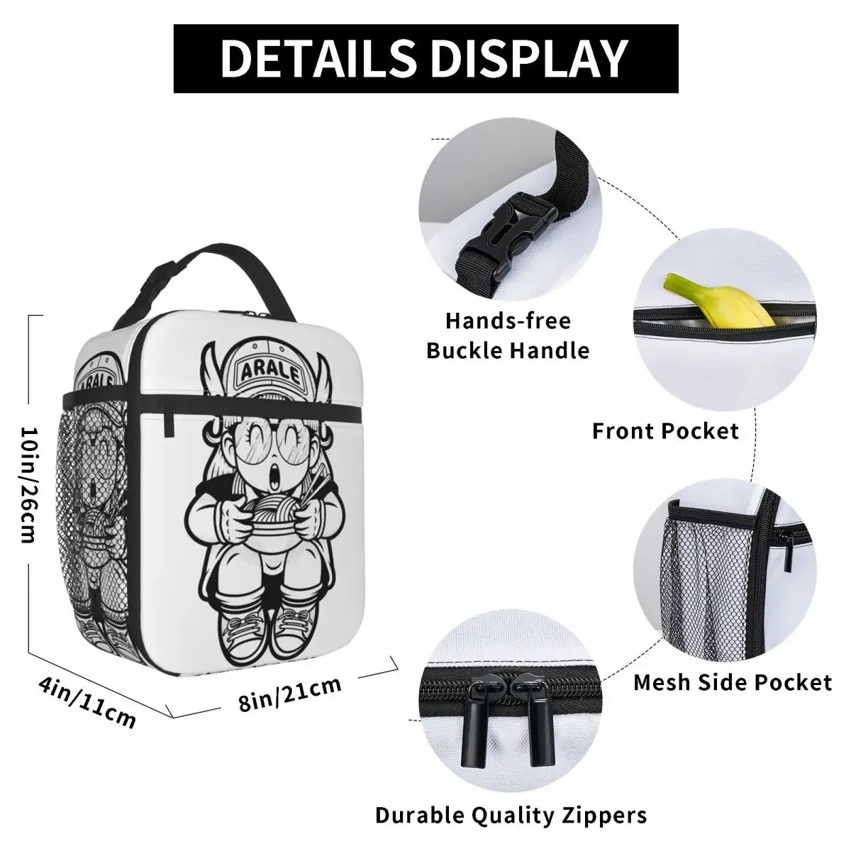 Аниме Arale Dr Slump Сумка Для Обеда Портативный Холодильник-тоут Изолированный