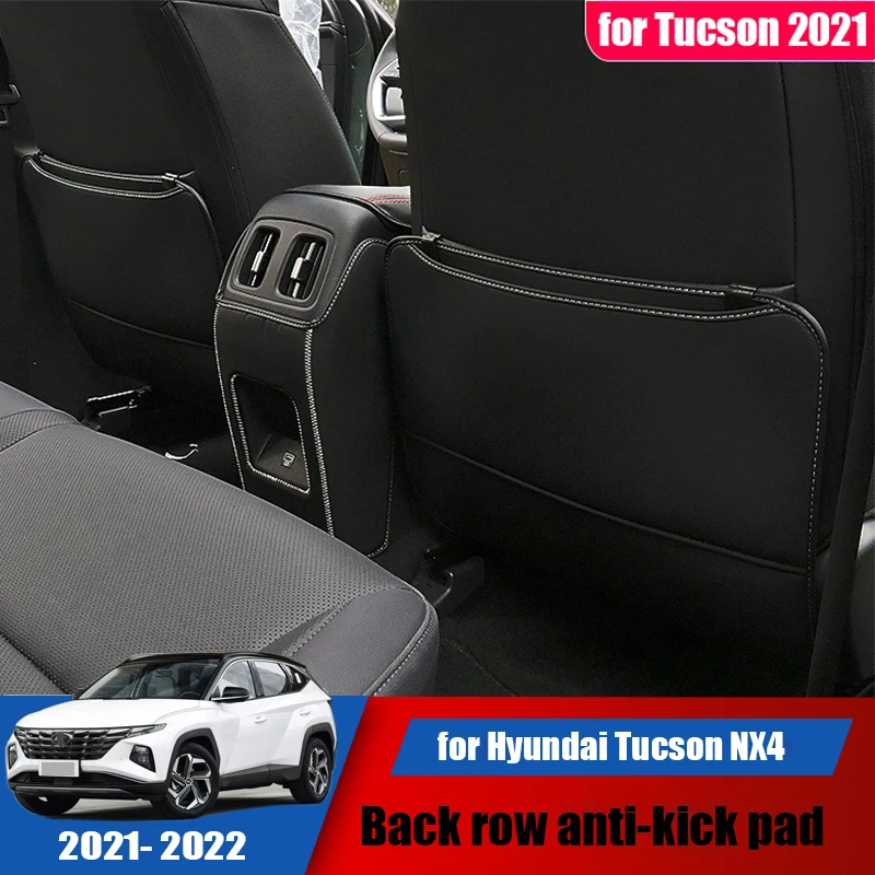 

Car rear seat anti-kick pad interior leather modified central armrest box anti-dirty suitable for modern Tucson 2021 2022 nx4