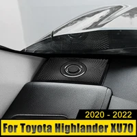 for toyota highlander kluger xu70 2020 2021 2022 stainless car front dashboard vent sound speaker cover panel air trims stickers