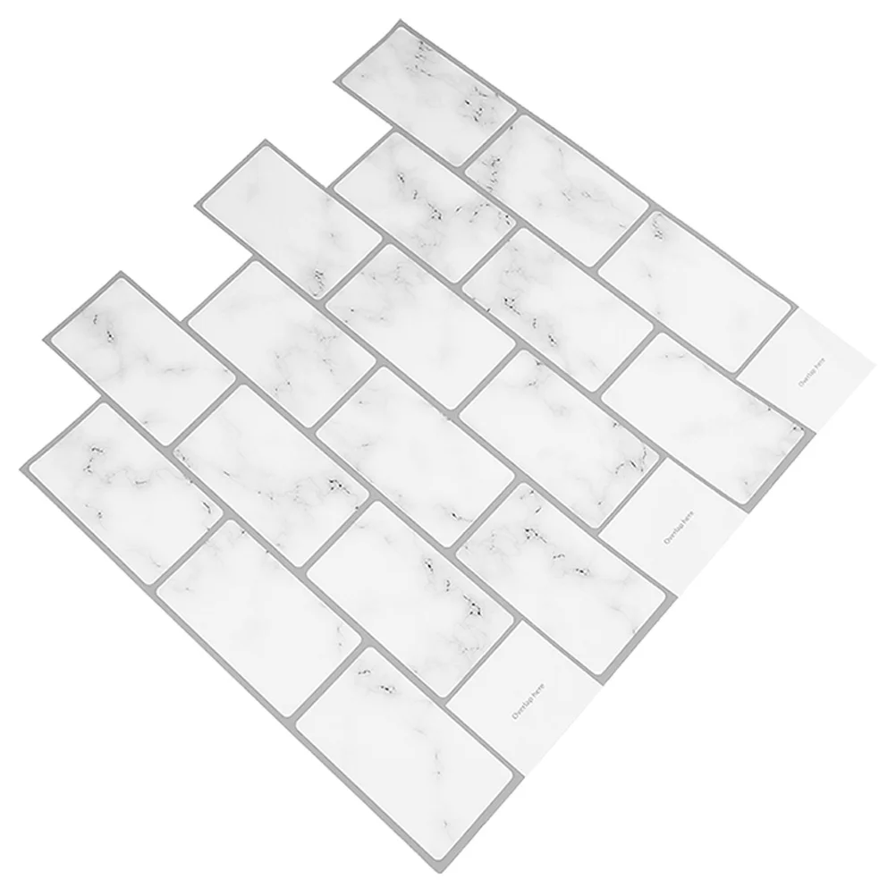 

Tile Backsplash Tiles Decals Stickers Stick Bathroom 3D Marble Adhesive Peel Stairs Decorative Sticker Staircase Kitchen Wall