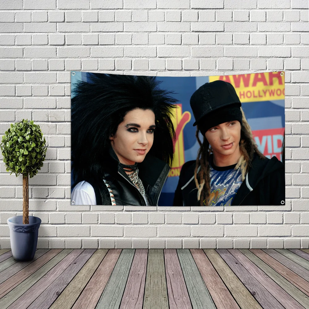 B-Bill K-Kaulitzs T-Toms Band Flag Large Size Shop Art Promotion Advertising Booth Hanging Banners