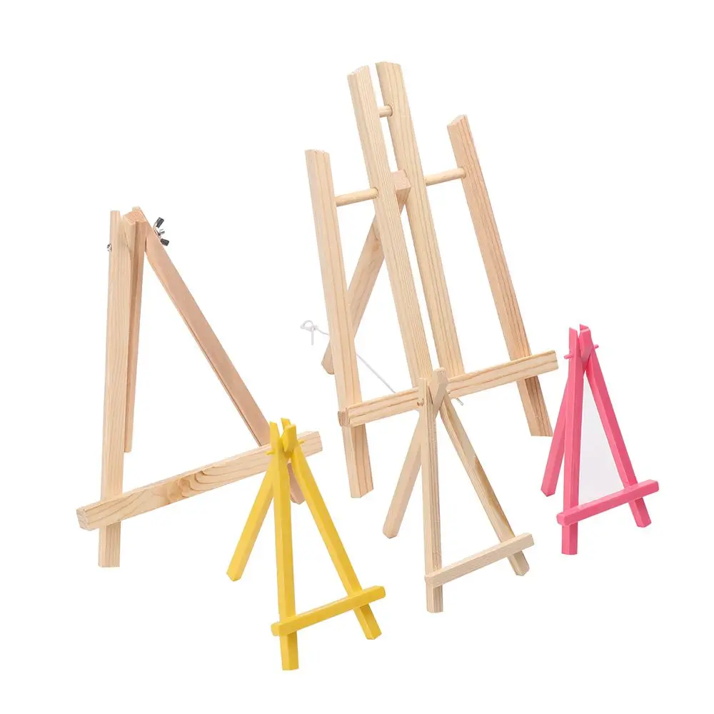 

1/2/3Pcs Wooden Artist Drawing Tools Craft Display Holder Painting Stand Artwork Shelf Wooden Easel
