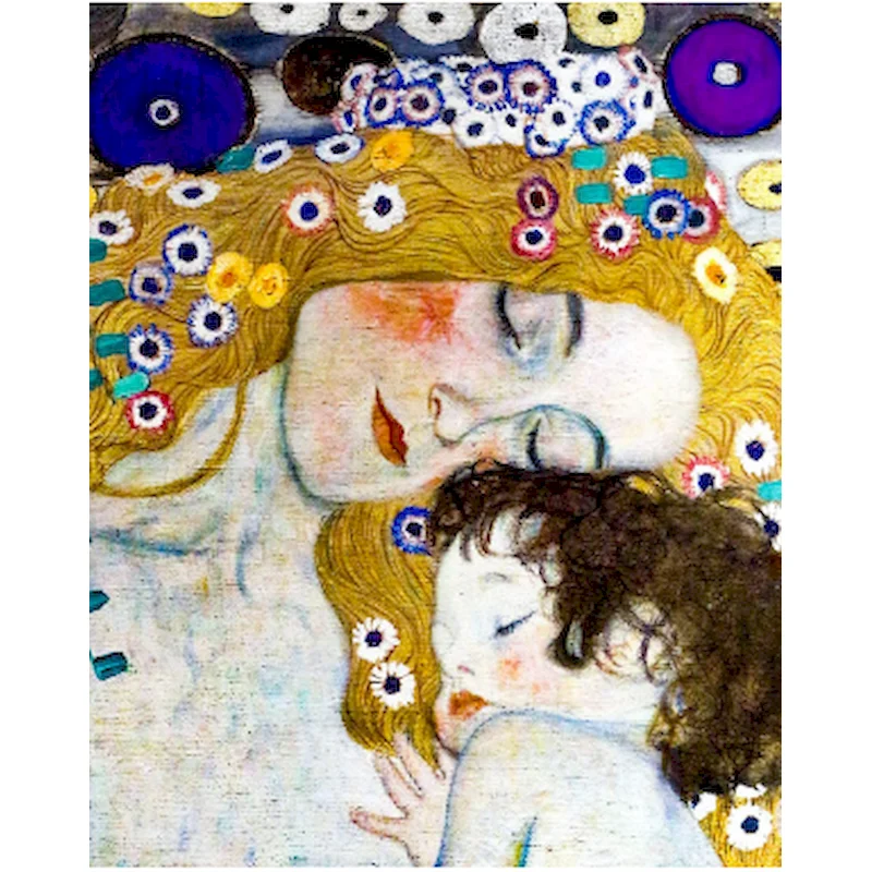 

GATYZTORY Abstract Painting By Numbers Paint Kit Coloring On Numbers Mother and Child On Canvas Diy Gift For Adult Wall Art