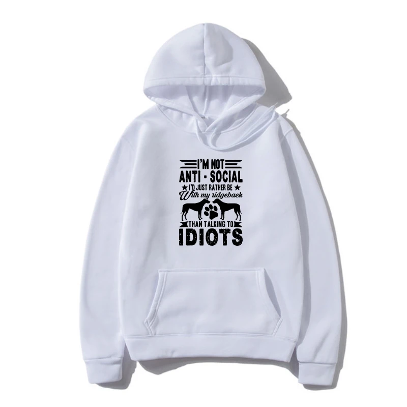 

Love Rhodesian Ridgeback Sweatshir Outerwear Cartoon Women Hoodys Warm Warm Cotton