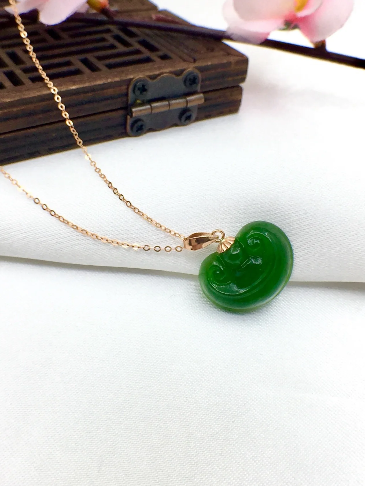 SHILOVEM 18k желтое золото Натуральная Зеленая яшма кулоны Нет ожерелье ювелирные