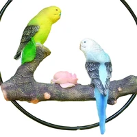 40hot parrot figurine decorative clear texture lightweight vivid cute animal ornaments miniature sculpture garden decoration