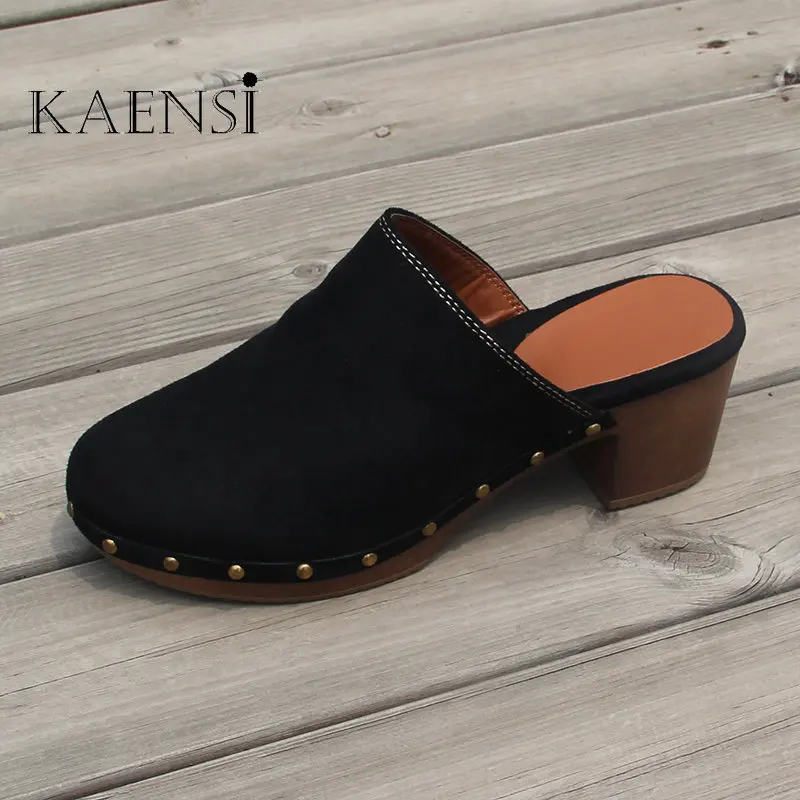 Womens Shoes High Heels Summer Sandalias Chunky Fashion Casual Buckle China Embroidered Shoe Upper Rivet Heels Platform Sandals