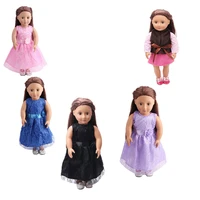 18 inch girl doll series dress is lovely and elegant casual style suitable for 43 cm princess dress girls holiday gift