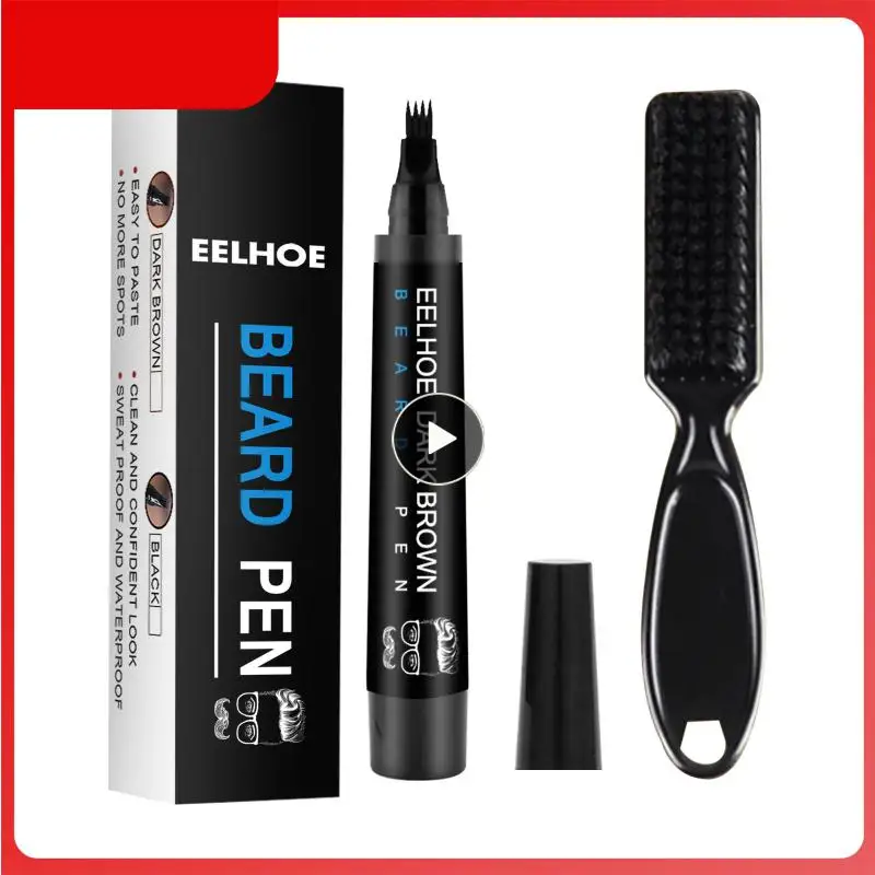 

Dye Hair Pencil Moustache Filling Pen Beard Enhancer Beard Filler Pencil Black Brown Men Beard Mustache Care Waterproof
